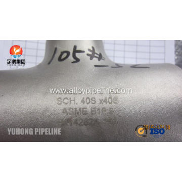 ASTM B366 Inconel 625 N06625 Tee BW Fitting